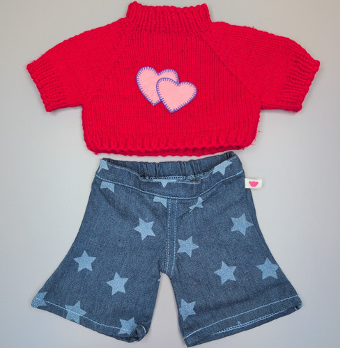 Bear factory red hearts - factory,