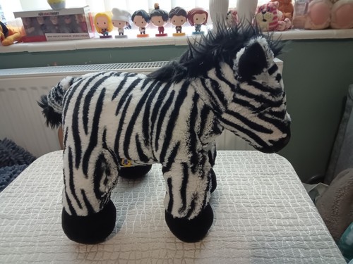 Build bear zebra plush - a,