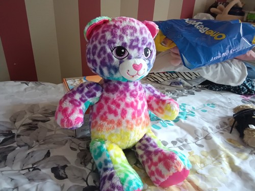 Build bear rainbow leopard - a,