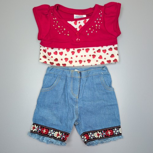 Build bear red heart - a, layered