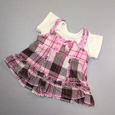 Build A Bear Pink Check Dress