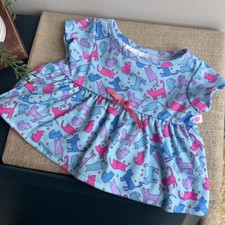 Build-A-Bear Blue Cat Print