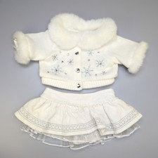 Build A Bear White Sparkle Fur